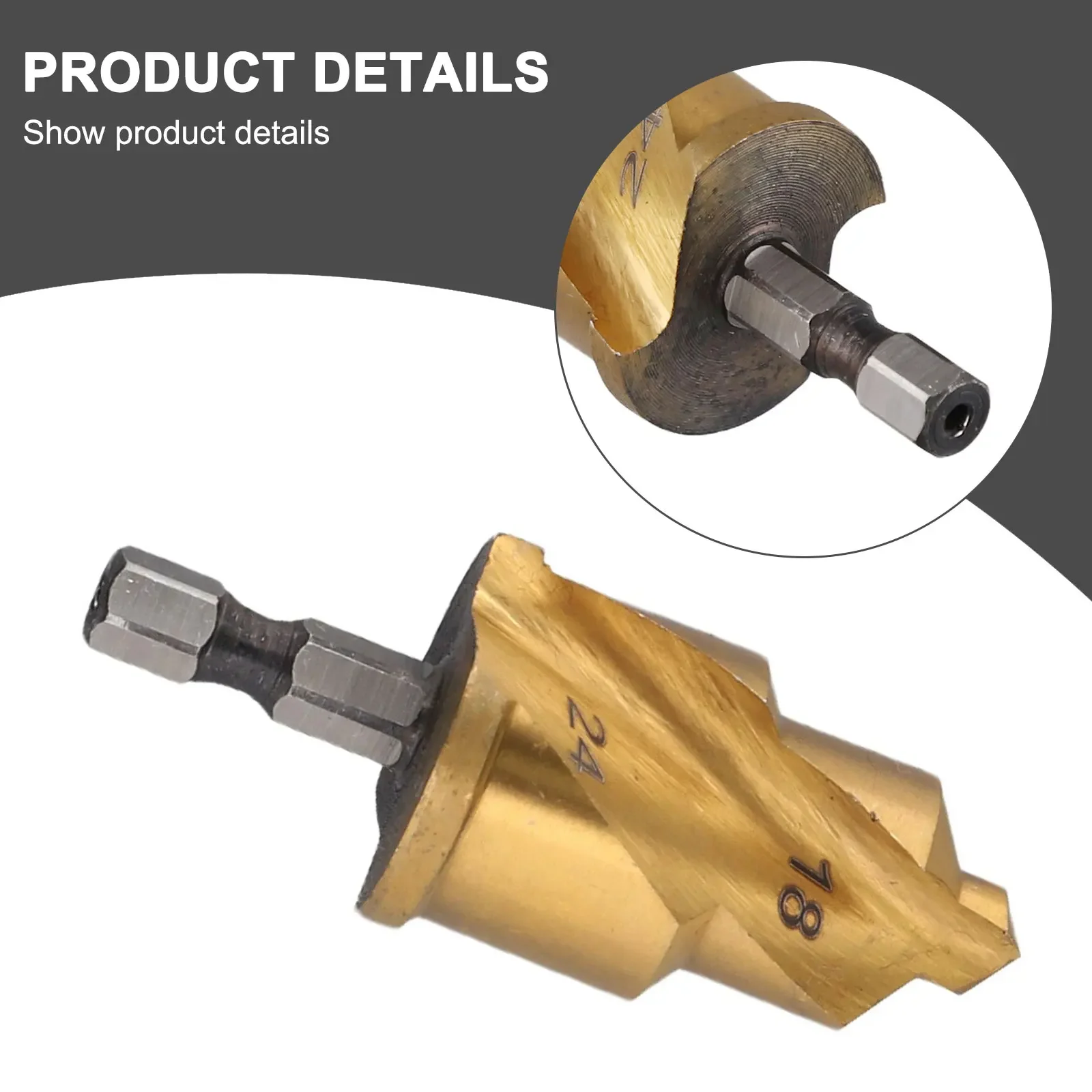 Набор сверл с зенковкой 1/4 Ступенчатое сверло Шестигранный инструмент из