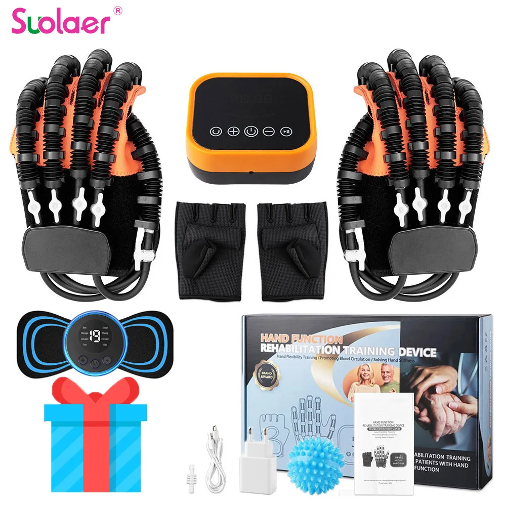 

Rehabilitation Robot Gloves Hand Stroke Recovery Equipment Hemiplegia Aids Physiotherapy Tools Finger Function Trainer Robots