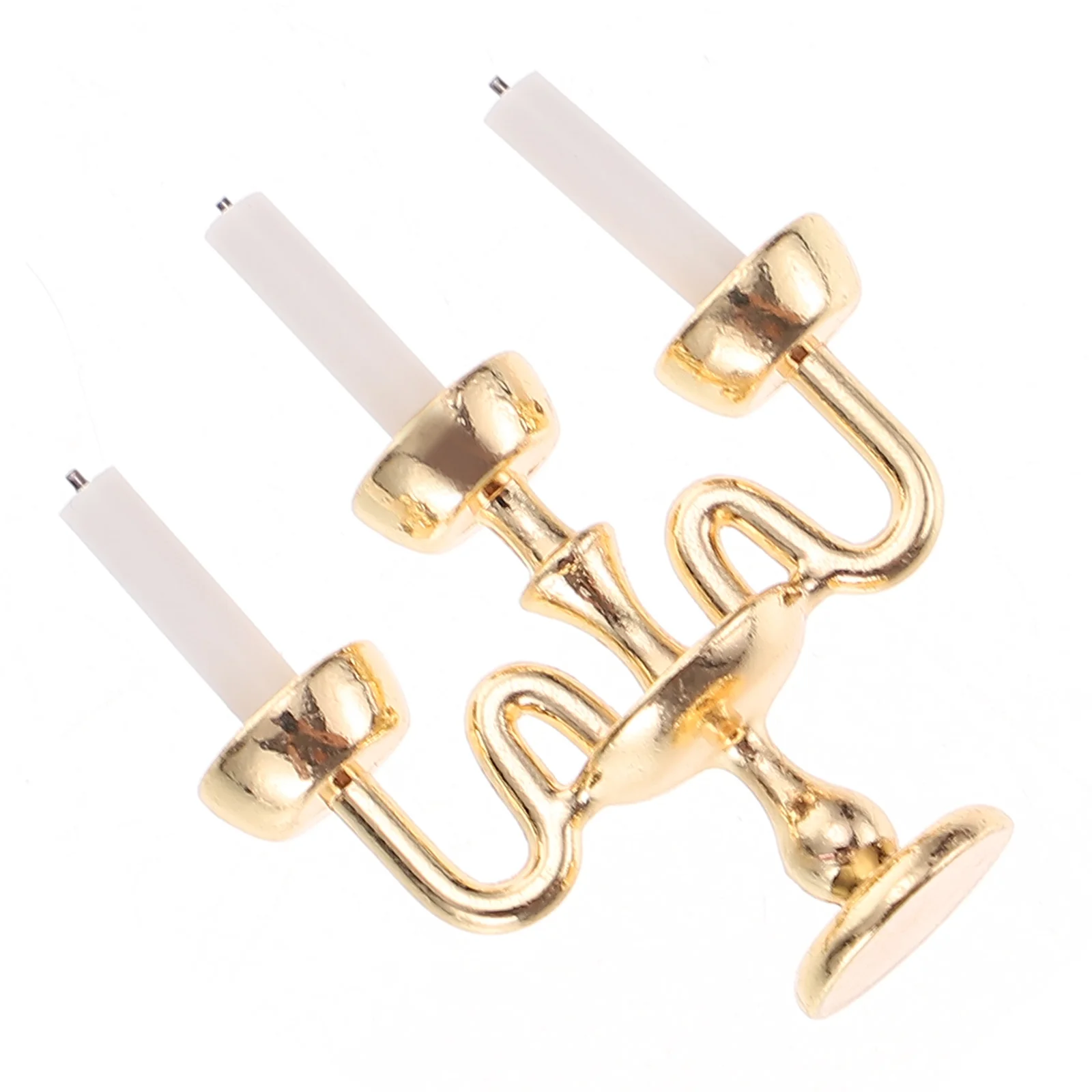 

Mini House Accessories Mini Wall Lamp House Accessories Home Miniature Candlestick Model Mini Dollhouse Candles Home Decor