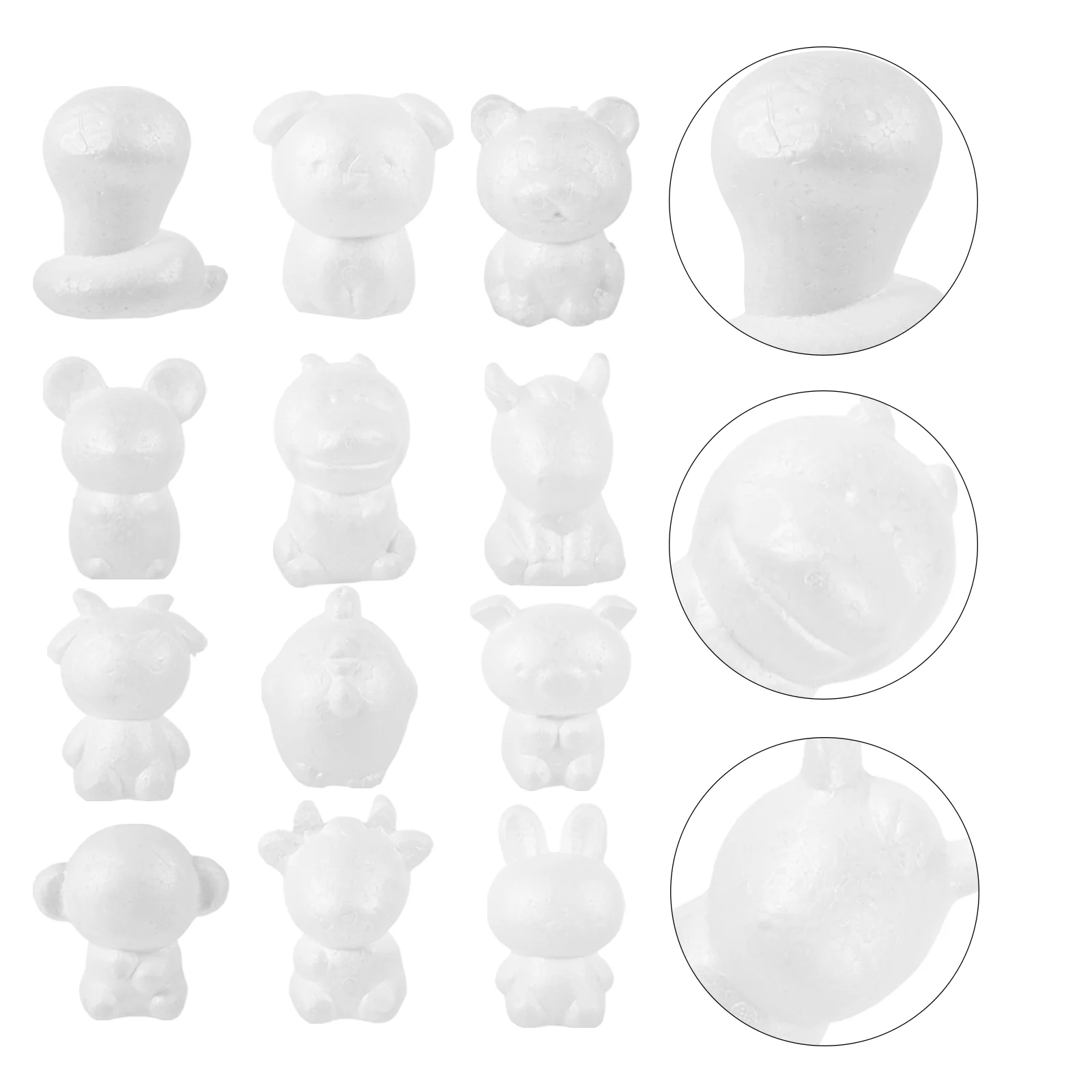 12 шт. орнамент для детей китайский зодиак ремесло украшения животных Ainmal сделай