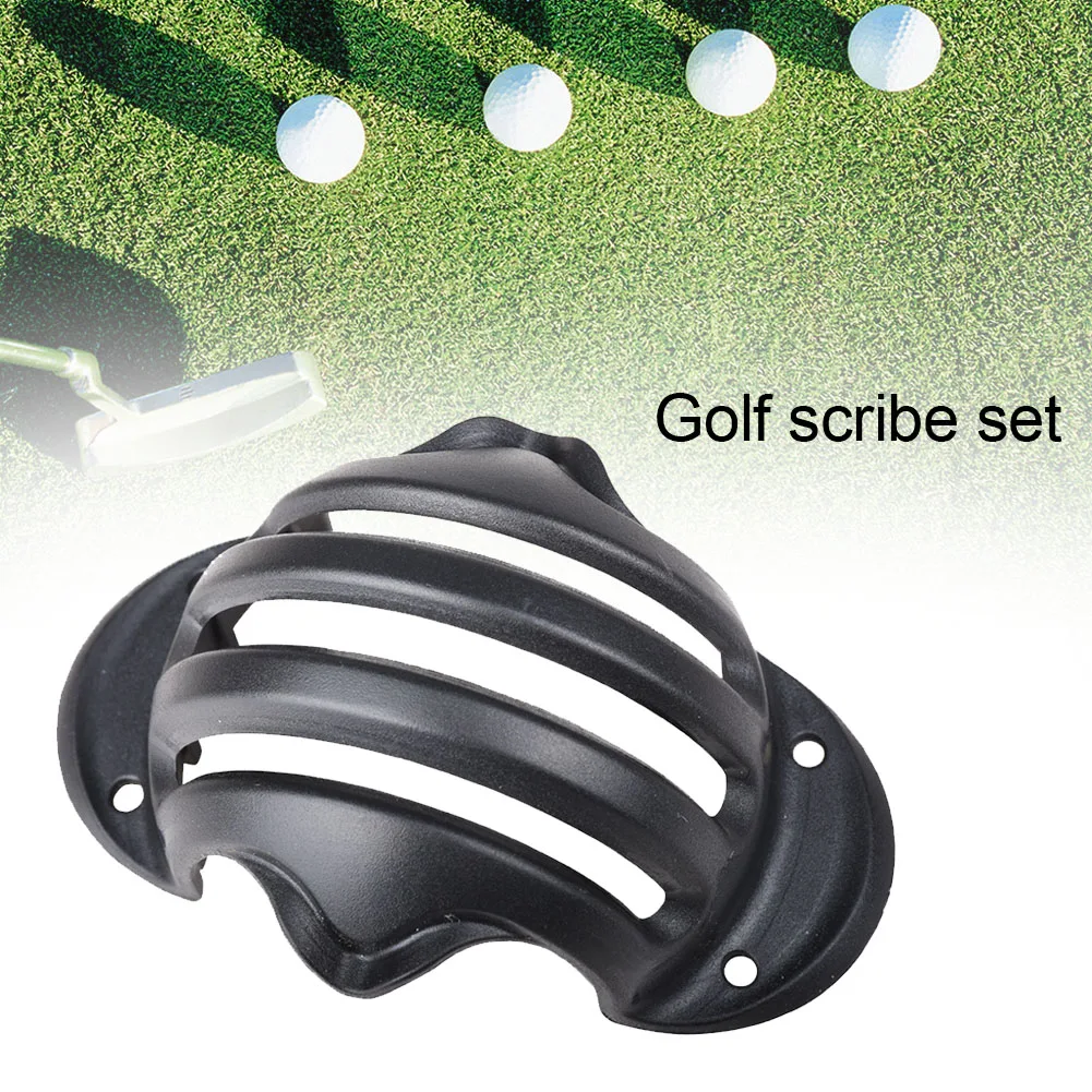 

4 Pack With Pens Putting Training Aids Practical Golf Ball Line Marker Triple Track Portable Multifunction Alignment Tool