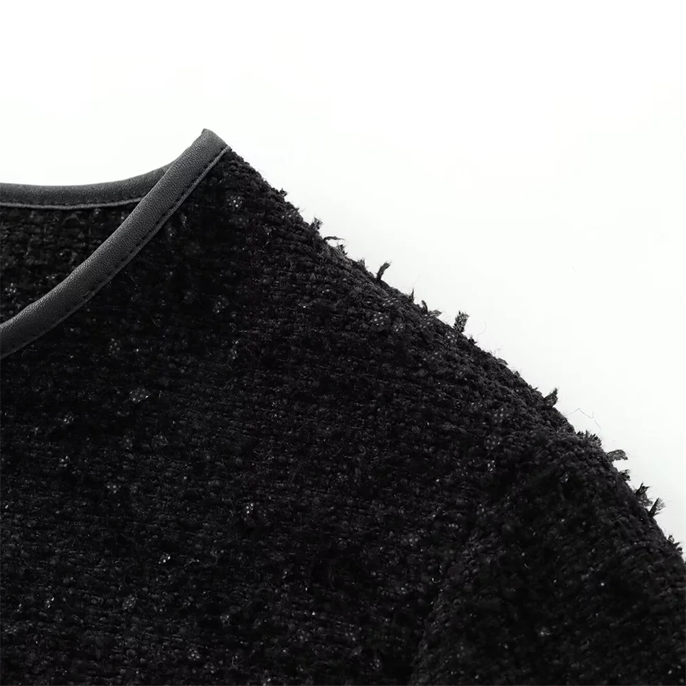 Женская трикотажная куртка с длинным рукавом и круглым вырезом