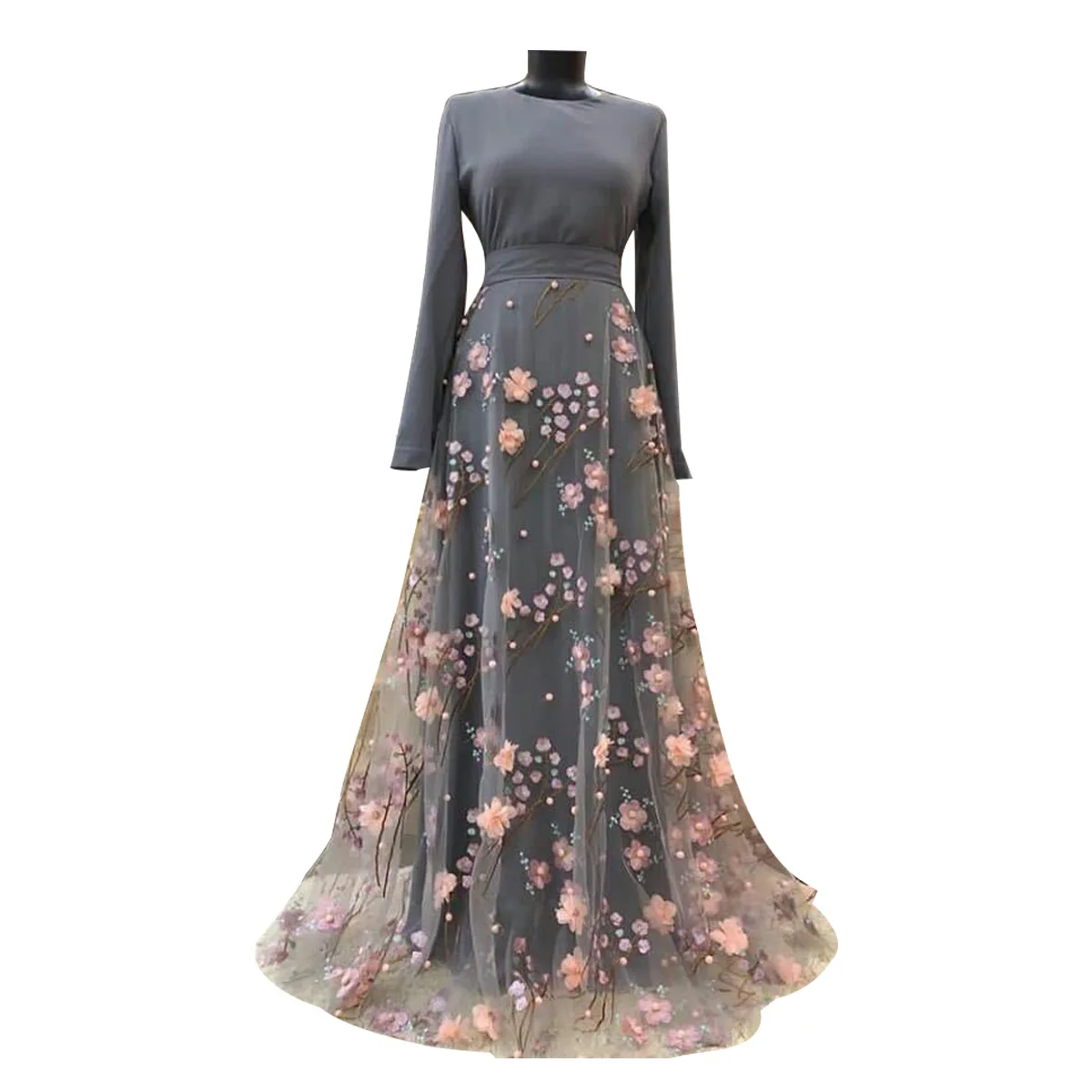 

Dress Ramadan Embroidery Muslim Dress Abaya Women Dubai Fashion Islam Clothing Kaftan Robe Longue Femme Musulmane Vestidos Largo