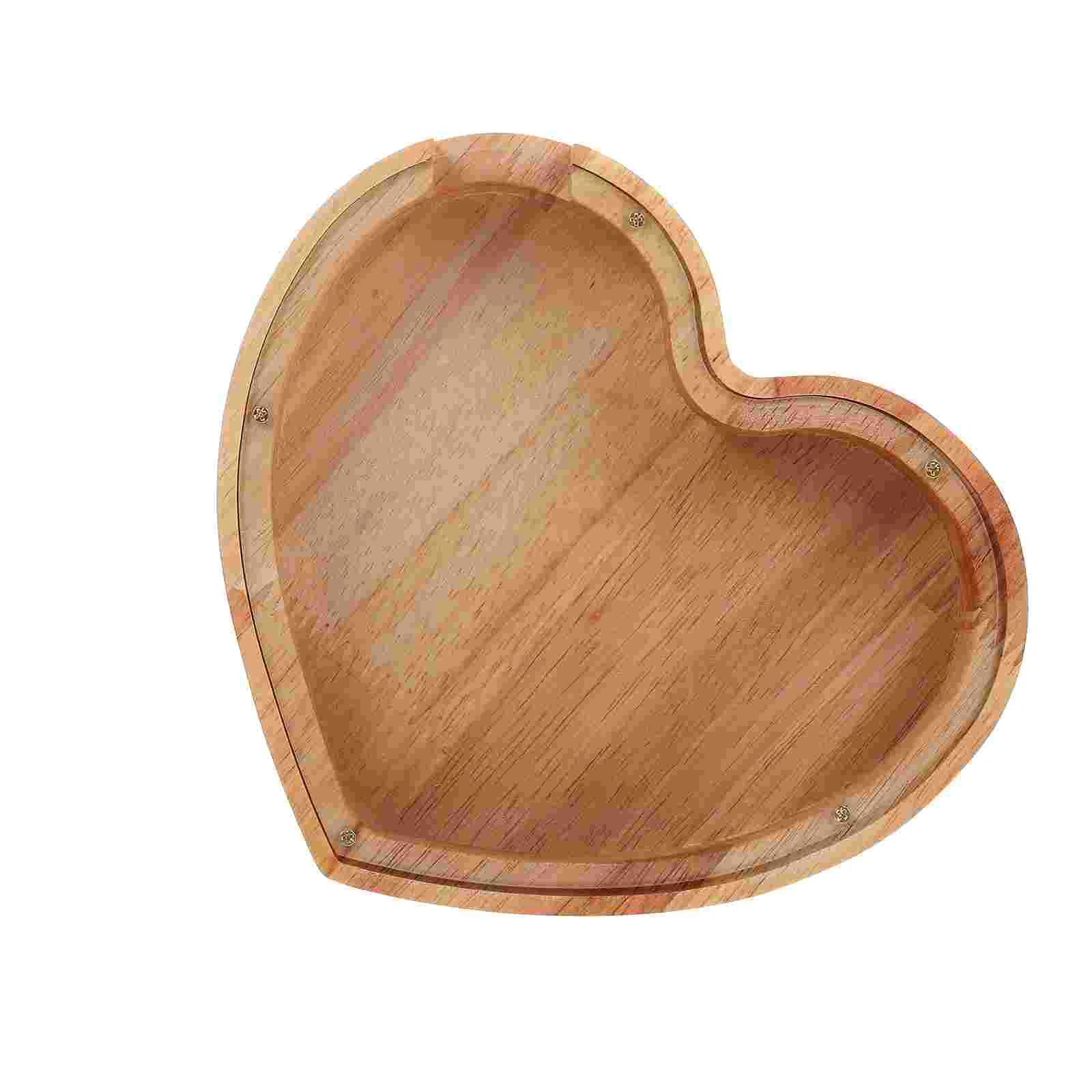 

Bank Piggy Moneykidswooden Box Wood Savingpot Heart Boys Banks Lettercartoon Natural Clear Girls Adults Savings Shape Girl