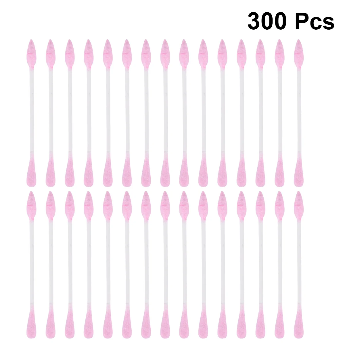 

3 Packs/300pcs Pink Ear Plugs Cotton Swabs Household Travel Beauty Accessories Makeup Tool