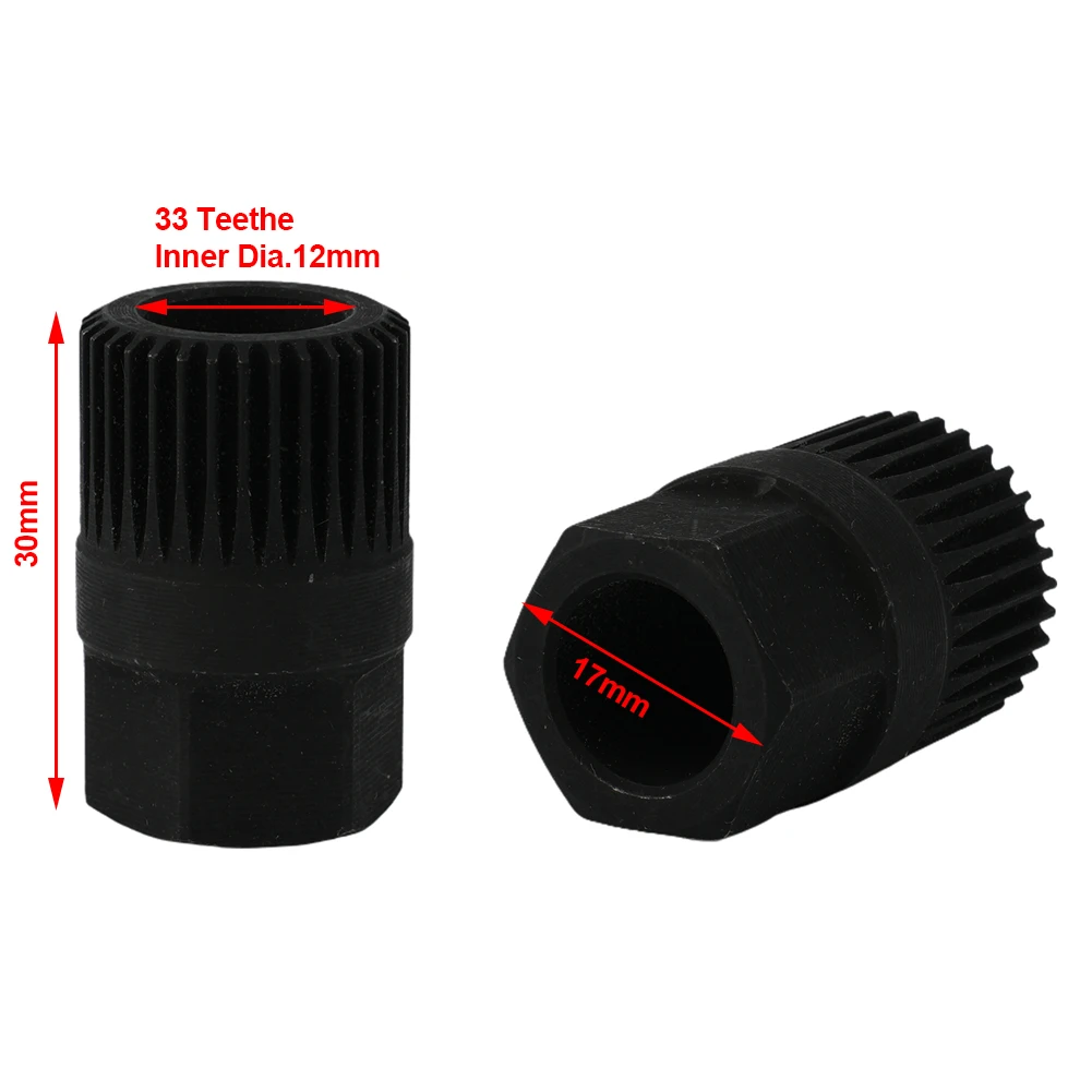 

2022 New Automobile Alternator Clutch Free Wheel Pulley Removal Tool Kit For Ford For Golf III Alternator Socket With 33