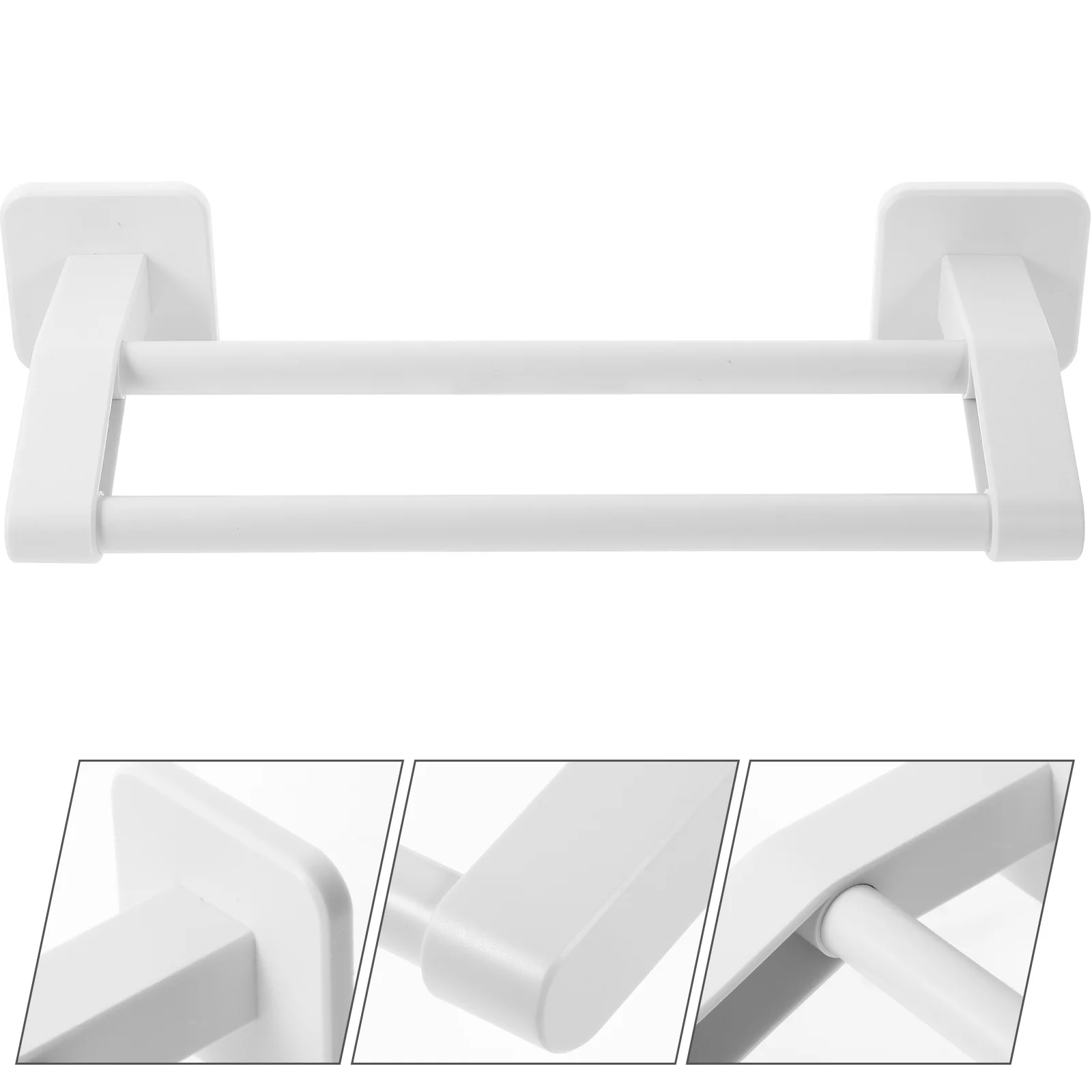 

Kitchen Bathroom Towel Hanging Rack Wear-Resistant Easy Installation Lasting Sturdy Wall Towel Organizer Kitchen Towel Bar
