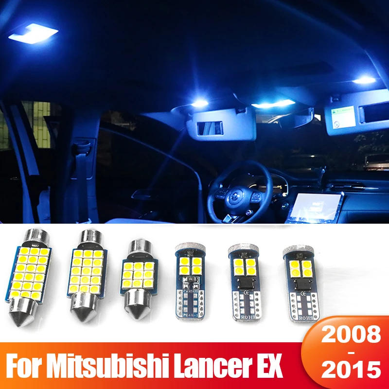 

For Mitsubishi Lancer EX 2008 2009 2010 2011 2012 2013 2014 2015 4pcs Car LED Interior Reading Lamp Trunk Light Accessories