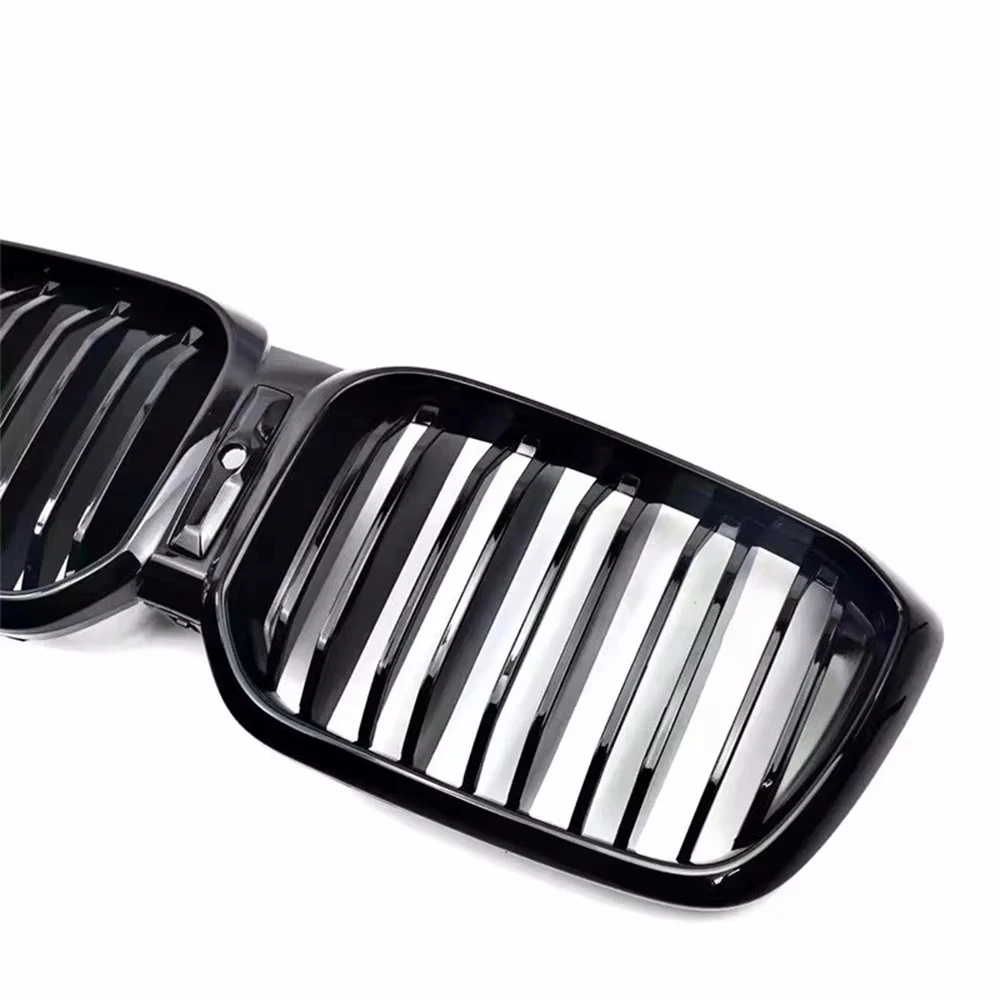 Фото Для BMW X3 G01 X4 G02 LCI 2022 2023 2024 xDrive20i M40i: Передняя решетка радиатора (одинарная/двойная) в стиле Racing №4