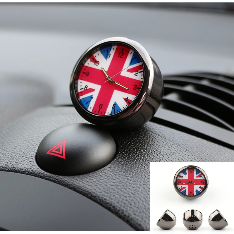 

For Mini Cooper JCW S F55 56 F60 R55 R56 R60 Countryman Car Interior Union Jack Air Outlet Clock Decoration Accessories