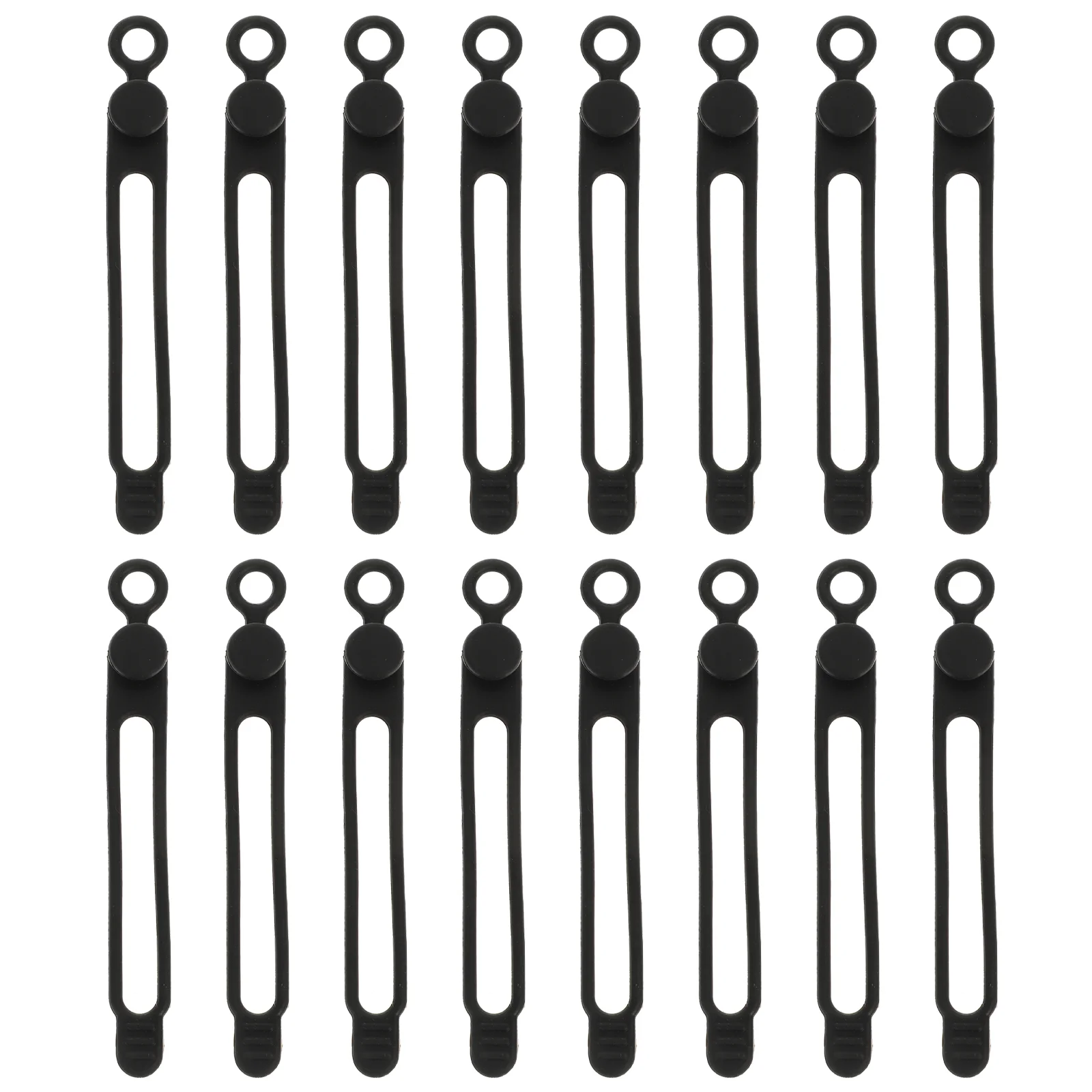 

40Pcs Silicone Cable Ties Rubber Ties Cord Straps Organizer Cable Management Tools