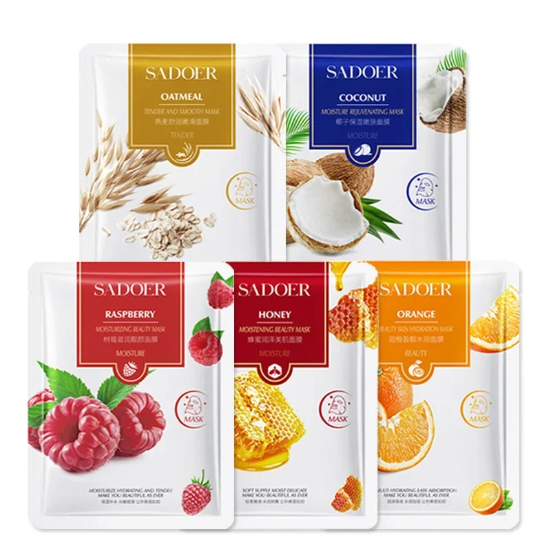 Увлажняющая омолаживающая маска для лица Honey Fruit осветляющая кожу улучшающая