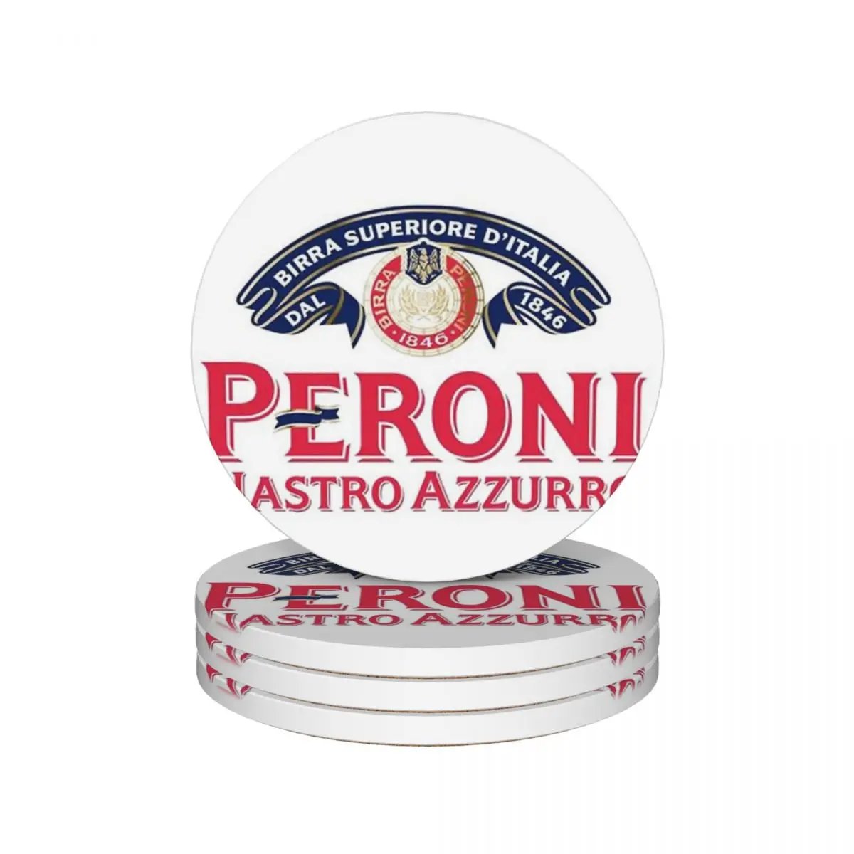 Керамические подставки Peroni Nastro Azzurro Classic Logo принадлежности для кухонного бара (4