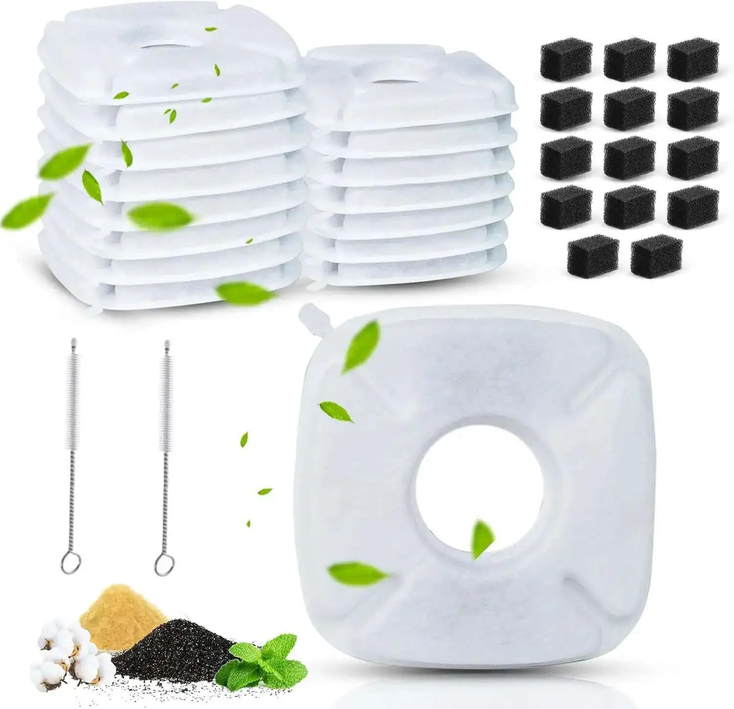 Новые угольные губки сменные фильтры для фонтана домашних животных кошек и собак