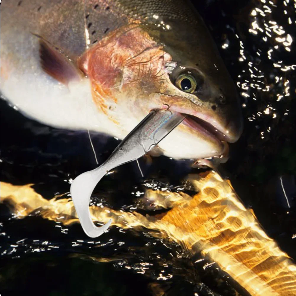 THORFORCE 5 шт. Shad T-tail рыболовная мягкая приманка морское весло силиконовый воблер