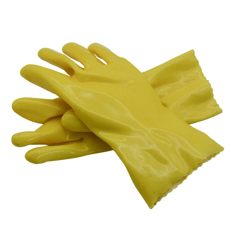 

Work Gloves Rubber PVC Resist Acid Alkali Proof Gloves Thickened Labor Protective Gloves