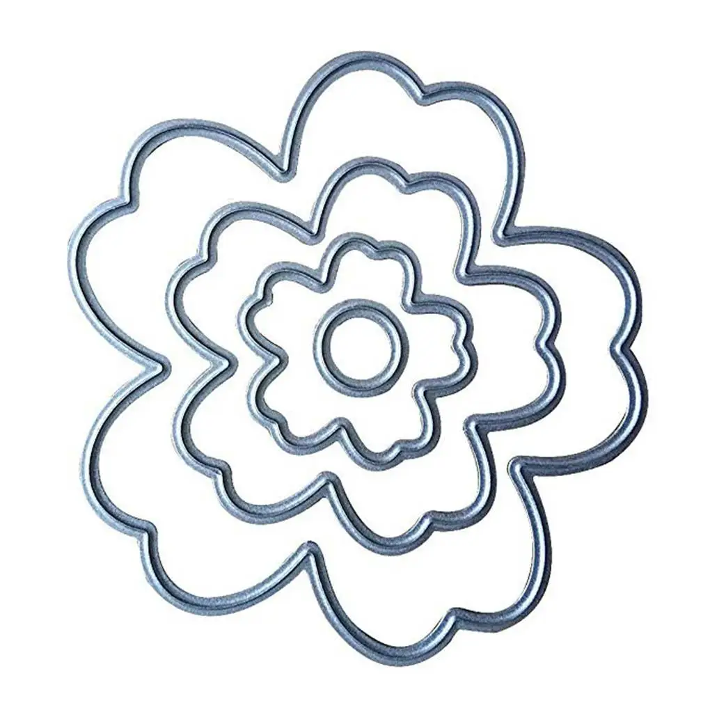 

Big Rose Flower METAL CUTTING DIES Stencil Scrapbooking Photo Album Festival Card Paper Embossing Craft DIY Supplies