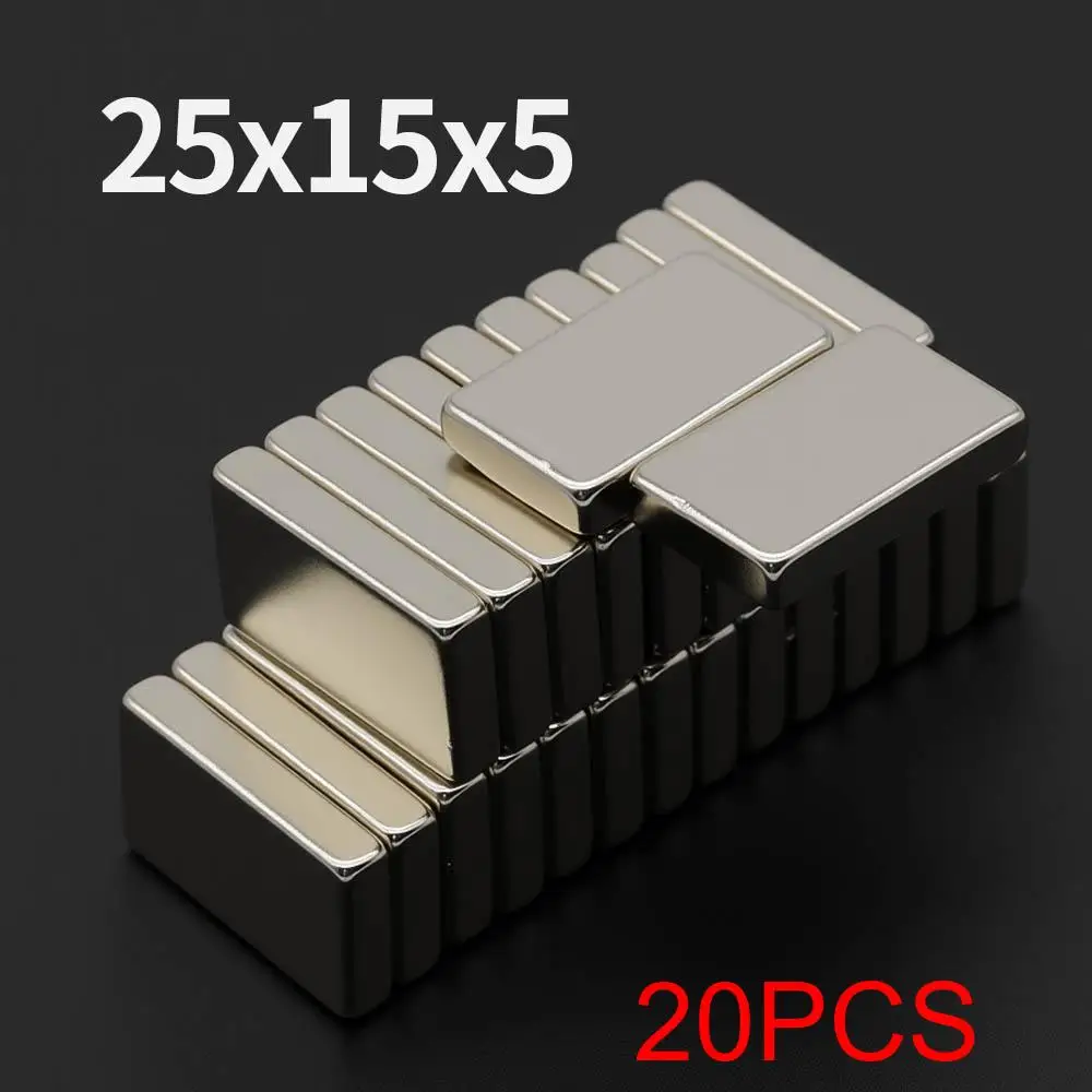 

Неодимовые магниты N35 25x15x5 мм