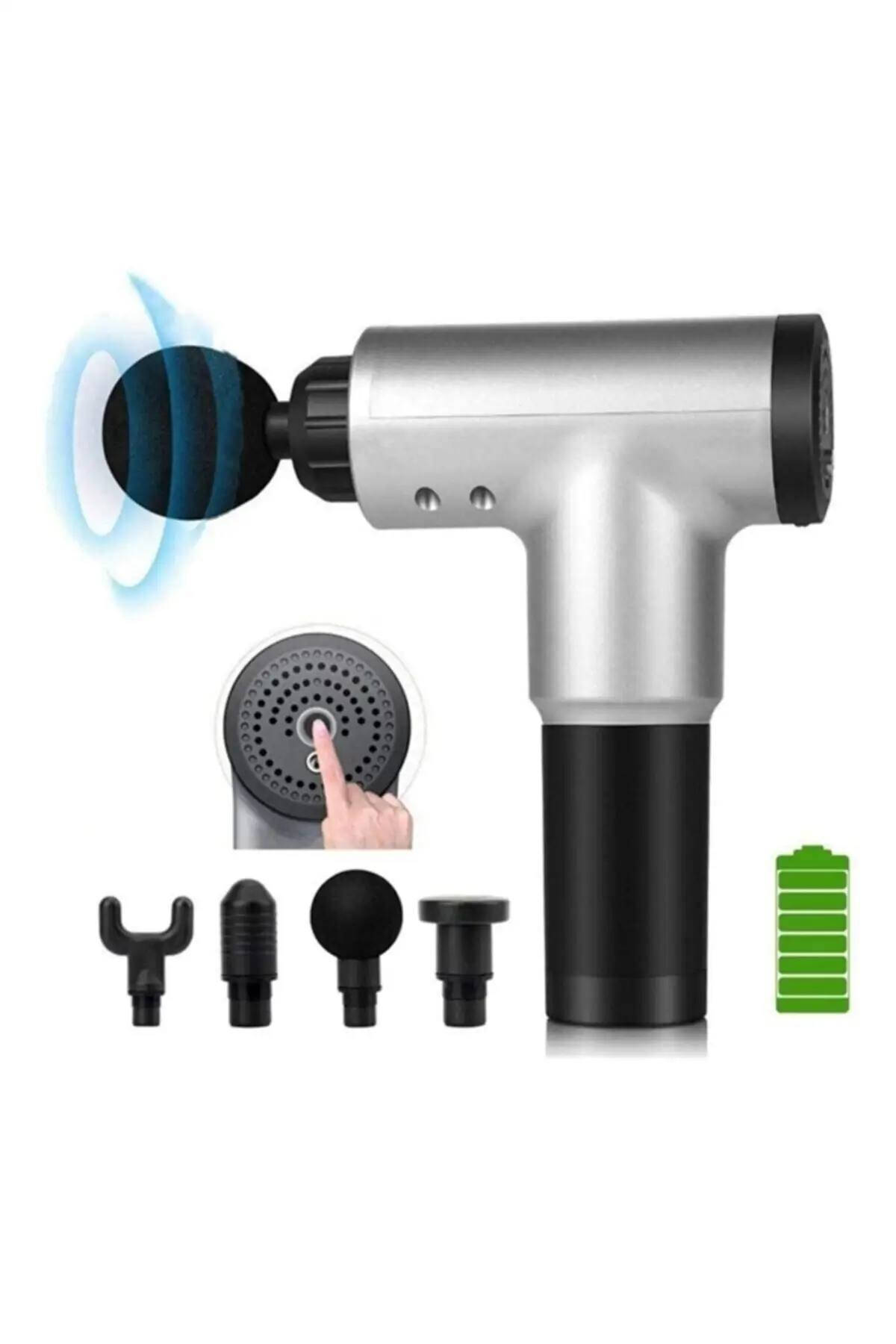 Импульсный вибрирующий перезаряжаемый спортивный массажный пистолет массажер