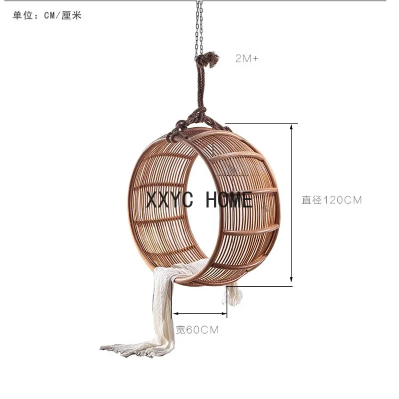 Ротанговый садовый стул-качели комнатная корзина для взрослых подвесное кресло