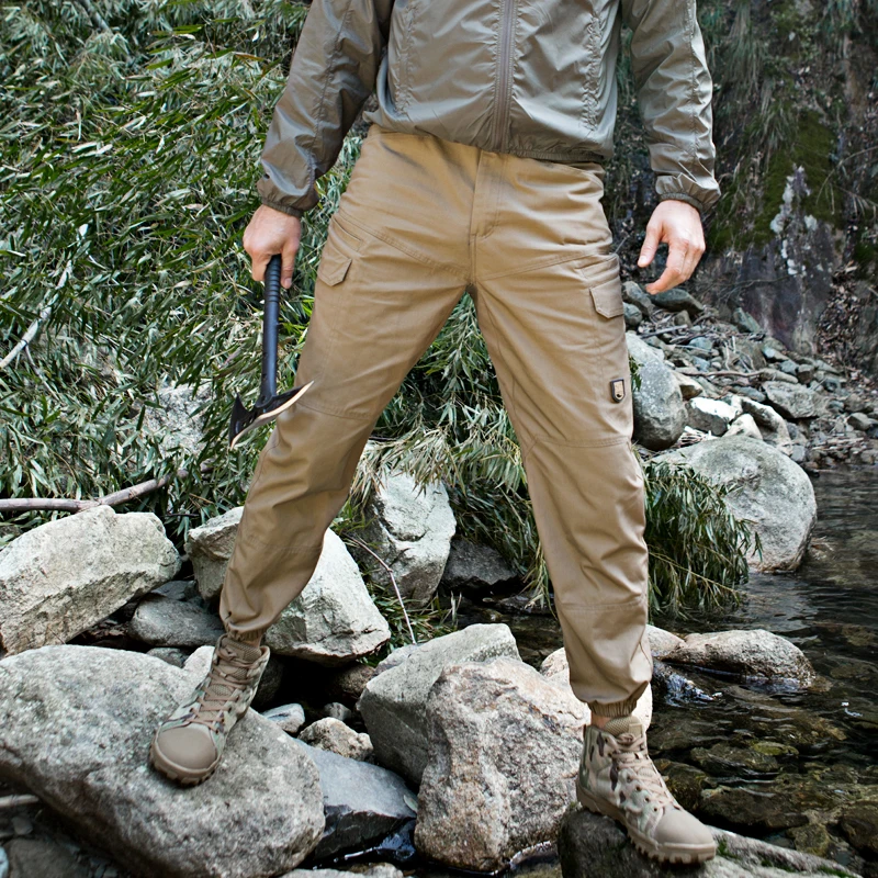 

FREE SOLDIER Men's Bundle Feet Quick Dry Cargo Hiking Tactical Lightweight Pants Male Breathable Durable Trousers
