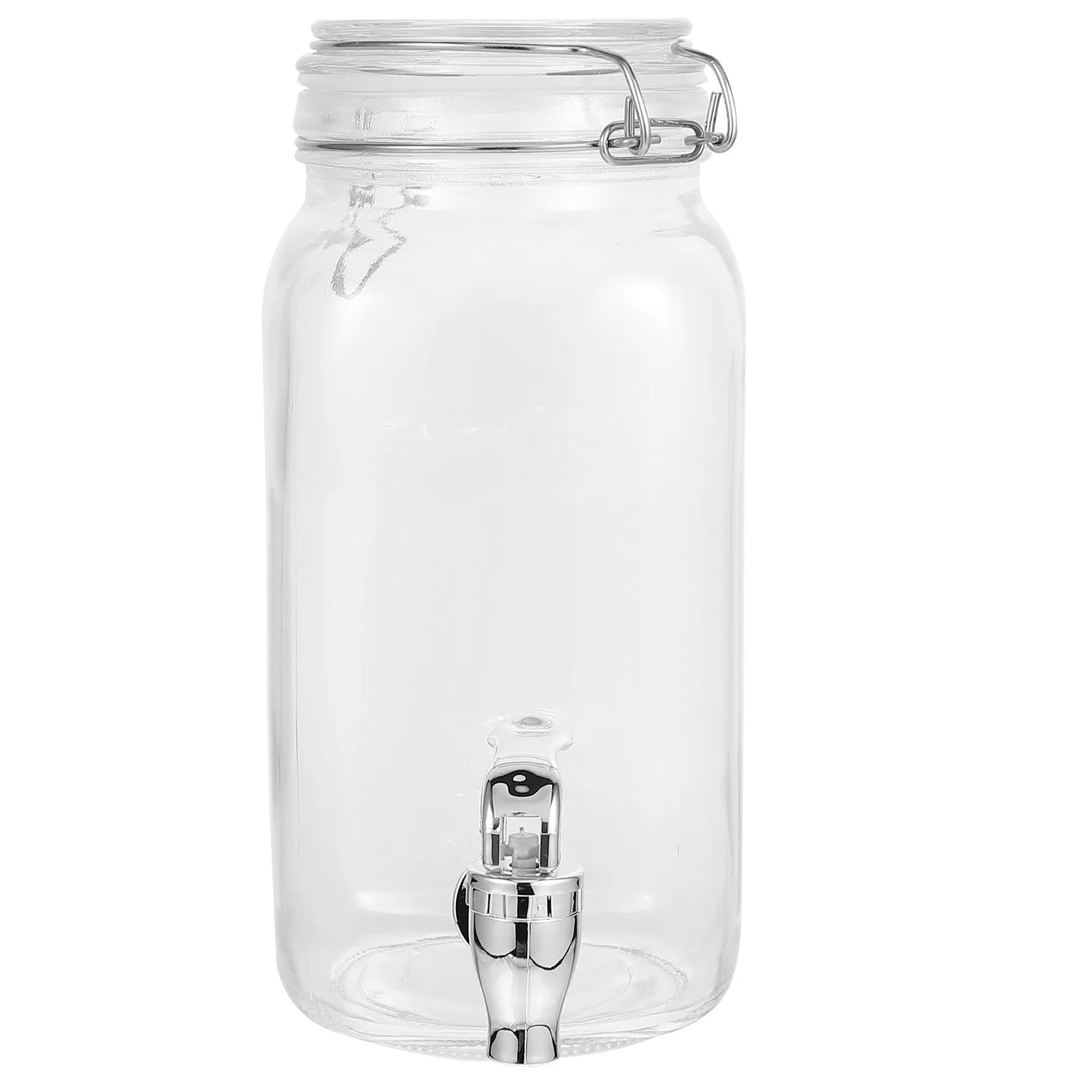 

2L Beverage Dispenser Jar Sealed Can Cylinder with Spigot for Sun Tea Lemonade Cold