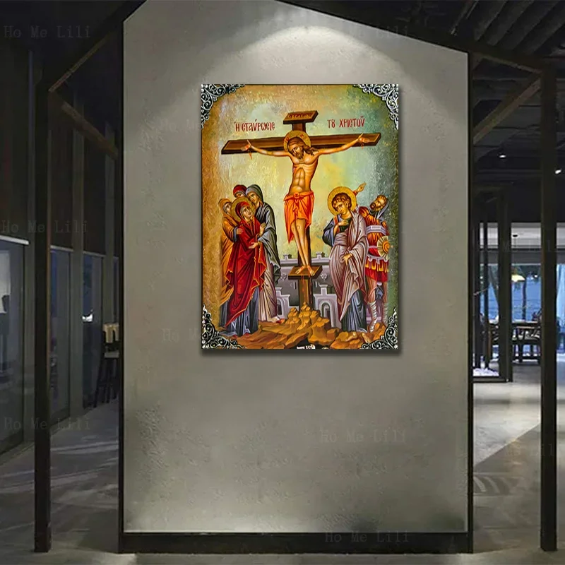 Икона распятия Иисуса Христа поклонение волшебников гигиография православное