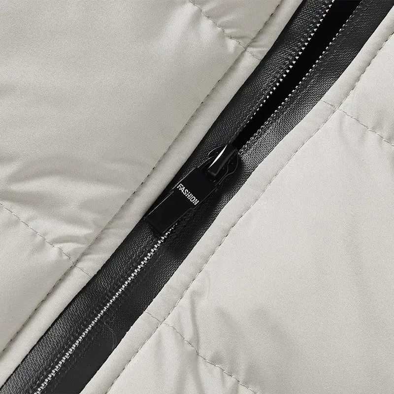 2023 Winter Men's Down Jacket Stand Collar Fashion Long Down Coat Men Thick Windproof Waterproof Warm Brand Mens Long Parkas F22