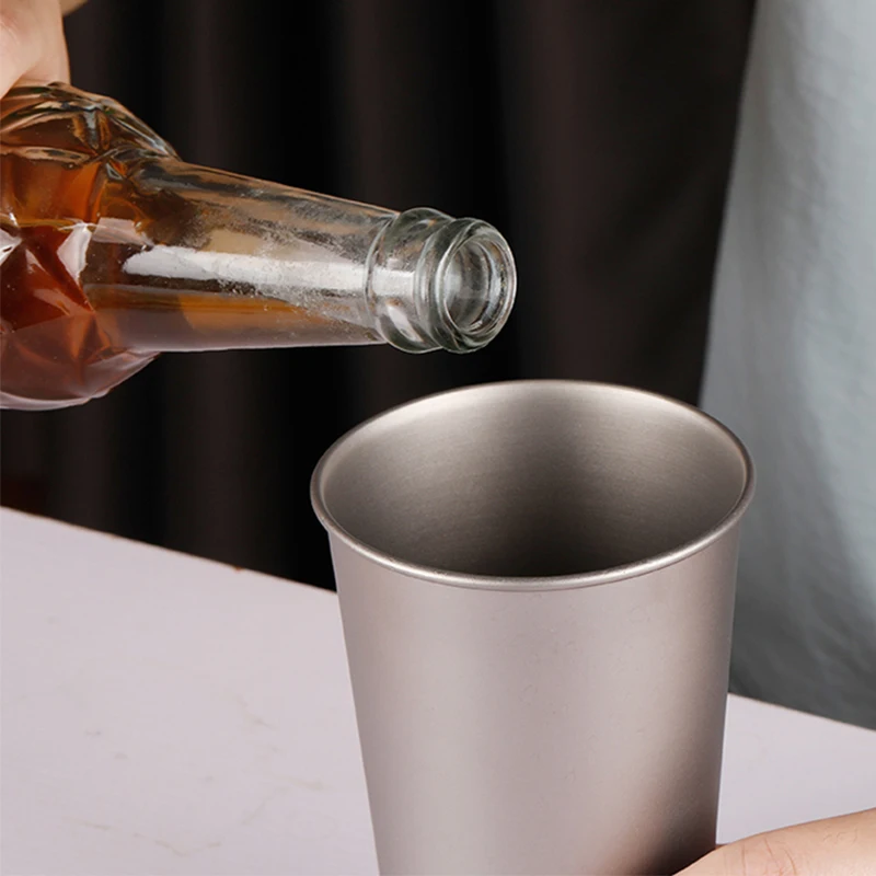 Титановая пивная кружка Tiartisan для чая вина молока кофе на одной стенке