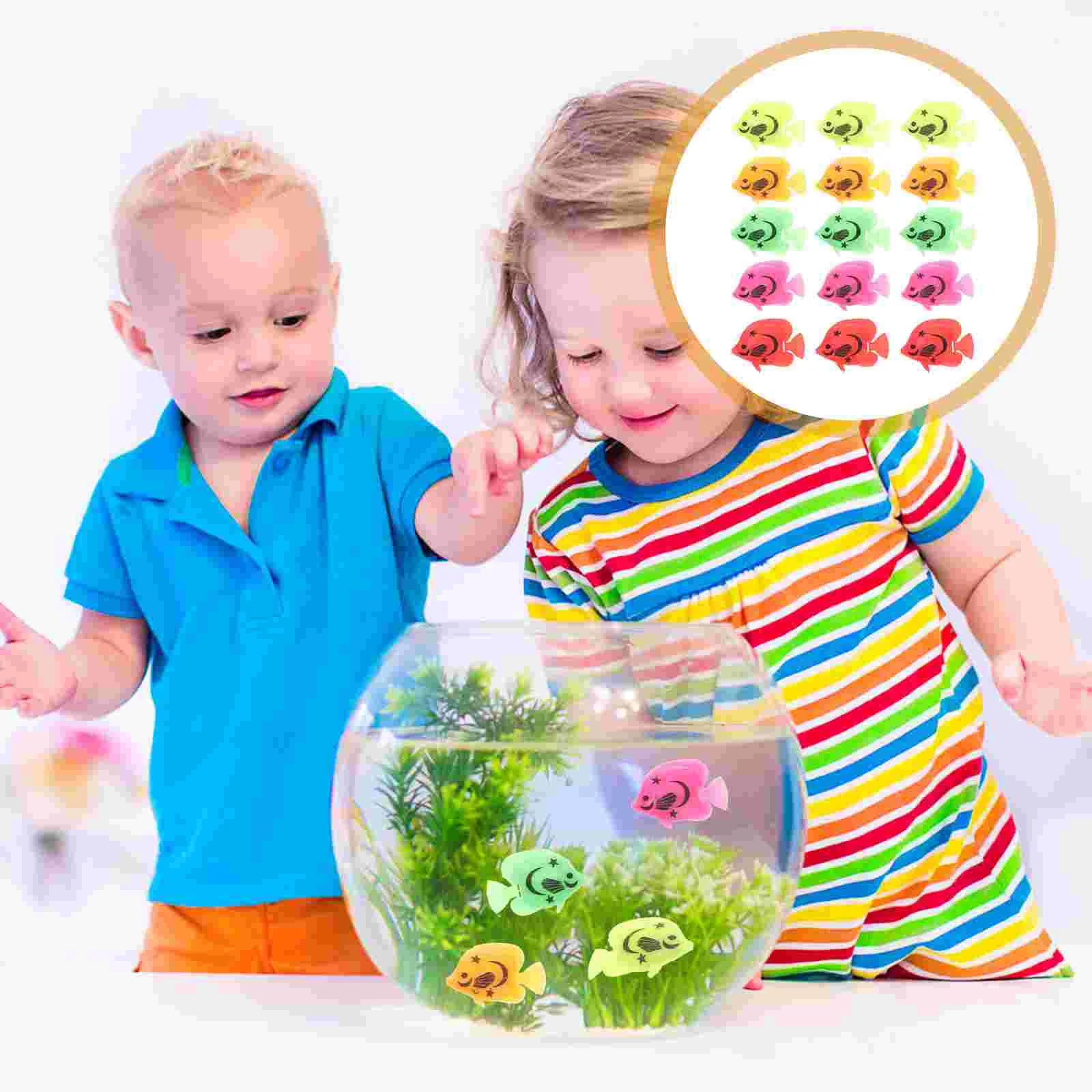 

24pcs Aquarium Artificial Lifelike Floating Tropical For Aquarium Tank ( Assorted Color )