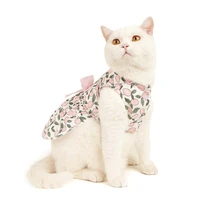 sweet summer dress pet dog clothes cat skirt lemon thin cats dress chihuahua teddy small dogs dresses bow wedding clothing new