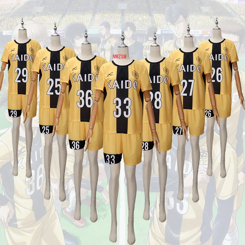 

Anime Ao Ashi Ashito Aoi Eisaku Ootomo Marchis Jun Asari Cosplay Costume Soccer Sportswear Team Uniform Suit T-shirt Shorts