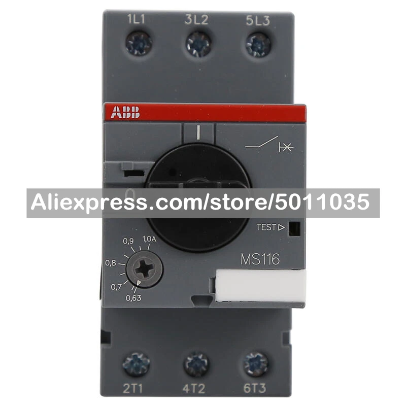 

10140948 ABB circuit breaker for motor protection; MS116-1.0