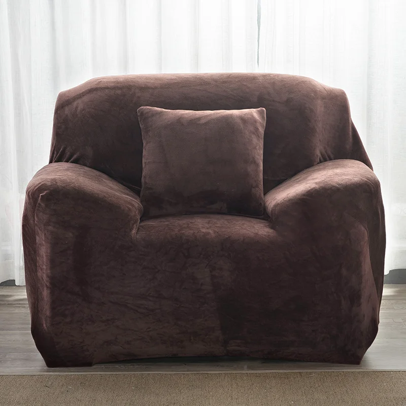 

Thick Plush Fabric Sofa Cover Set 1/2/3/4 Seat Elastic Sofa Cover Sofa Cover for Living Room Sofa Cover Chair Sofa Towel 1 Piece