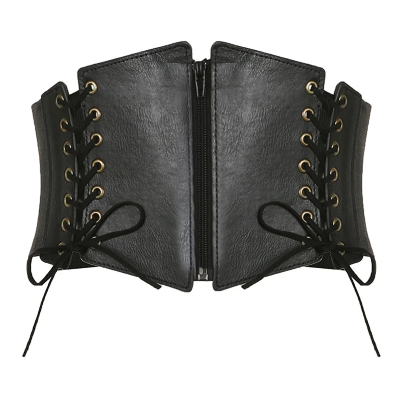 

Sexy Women Corset with Zipper Closure Woman Solid Color Slim Wrap Supplies