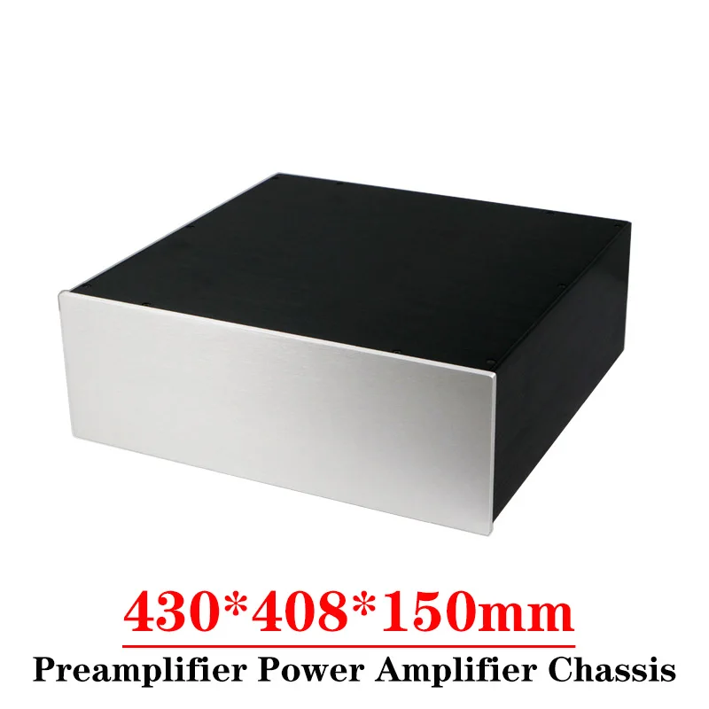 

430*408*150mm All Aluminum Amplifier Chassis Enclosure for Preamplifier Power Amplifier Diy Audio Case Shell