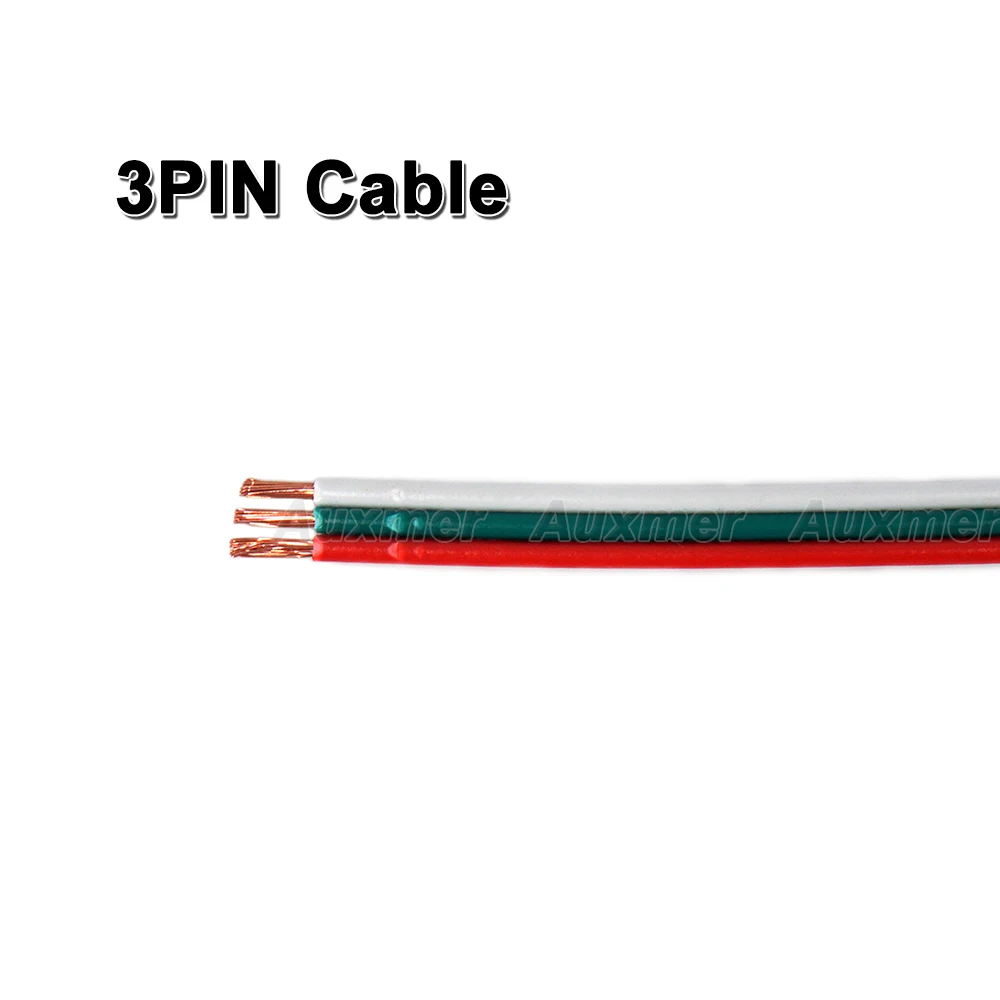 

3PIN LED Cable,20AWG 18AWG Wire,for 2835 3528 5050 WWCW CCT LED Strip light,Low Voltage 5V/12V/24V,LED Linear Lighting,Rigid bar