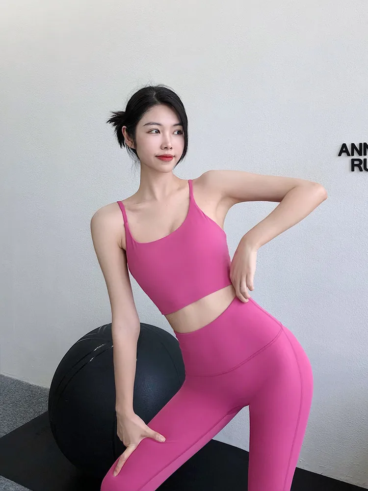 Annerun Yoga Bra, Thin Shoulder Straps, Underwear, Running Gym Wear, Sports Vest, Hot Girls, Sexy Suspenders Underneath