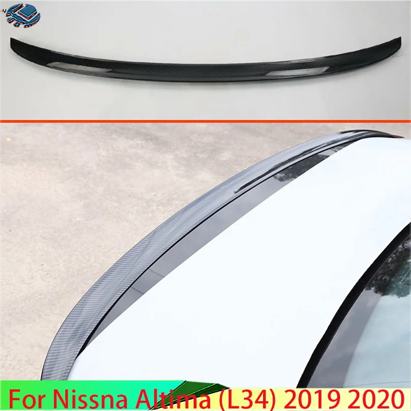 Фото Для Nissna Altima (L34) 2019 2020 автомобильные аксессуары из углеродного волокна, задний спойлер, накладка, молдинг, гарнир, рамка, Стайлинг №1