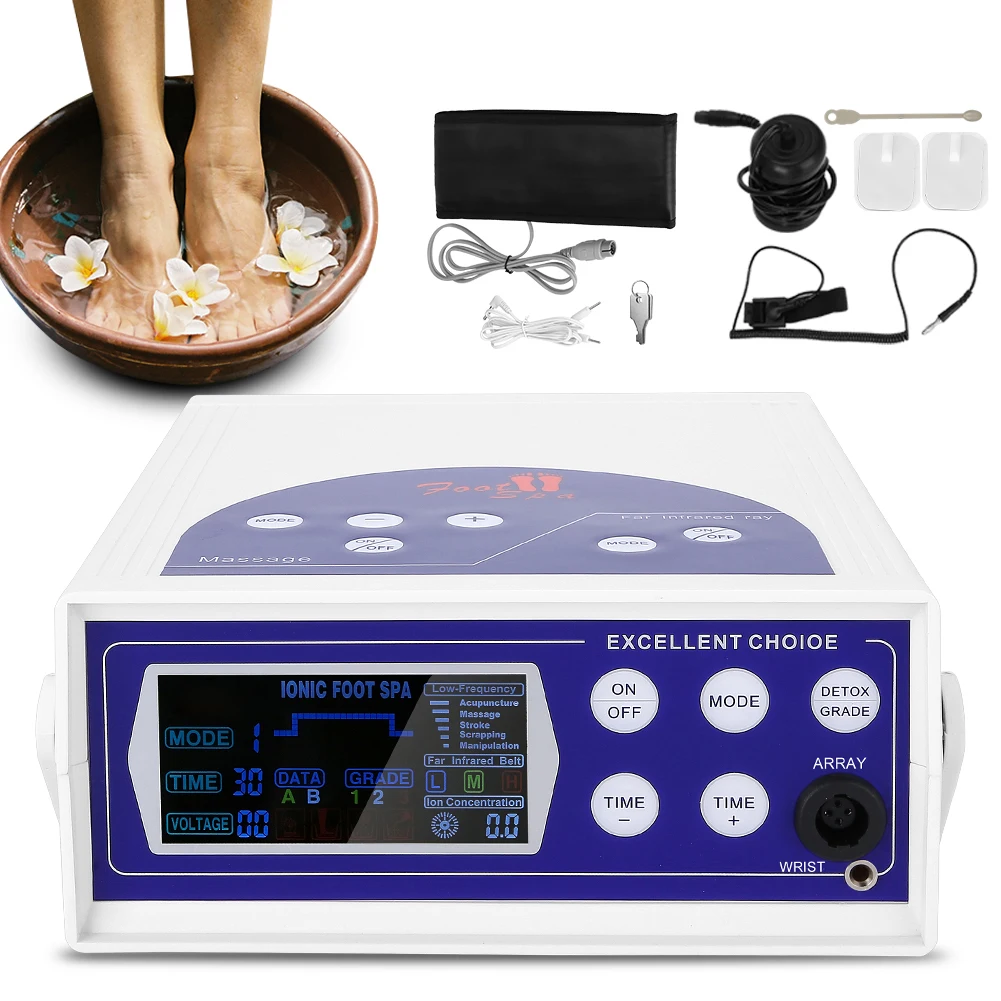 Anion Cell Detoxification Foot Spa Machine Health Care Therapy Instrument Machine Relaxing Massage Unisex Home Beauty Salon Use