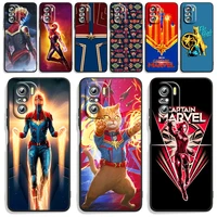 avengers captain marvel phone case for xiaomi redmi note 11 10s 10 9t 9s 9 8t 8 7 pro plus max 5g silicone tpu cover