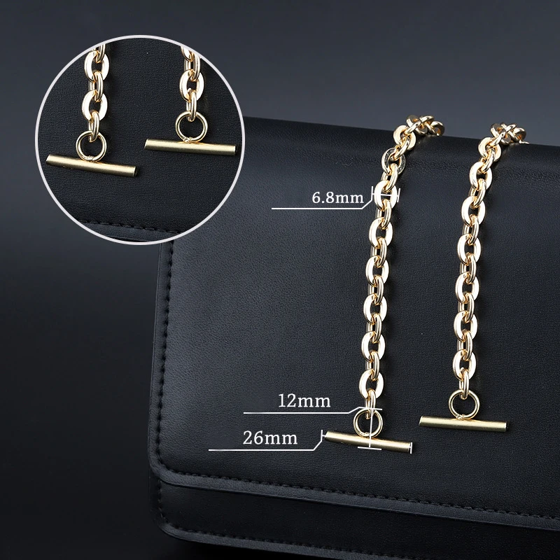 

40/60/90/100/120cm Bag Chain Solid Color O Shape Purse Chain Shoulder Crossbody Bag Strap Replacement Belt Bag Accessories