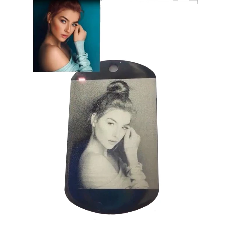 HOYON ожерелье на заказ с гравировкой фото имени из нержавеющей стали