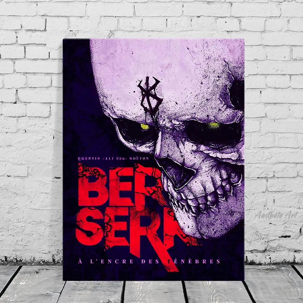 

Японское аниме Манга Berserk, домашний декор, холст, постер, печать, украшение, искусство, Настенная картина, картина для гостиной