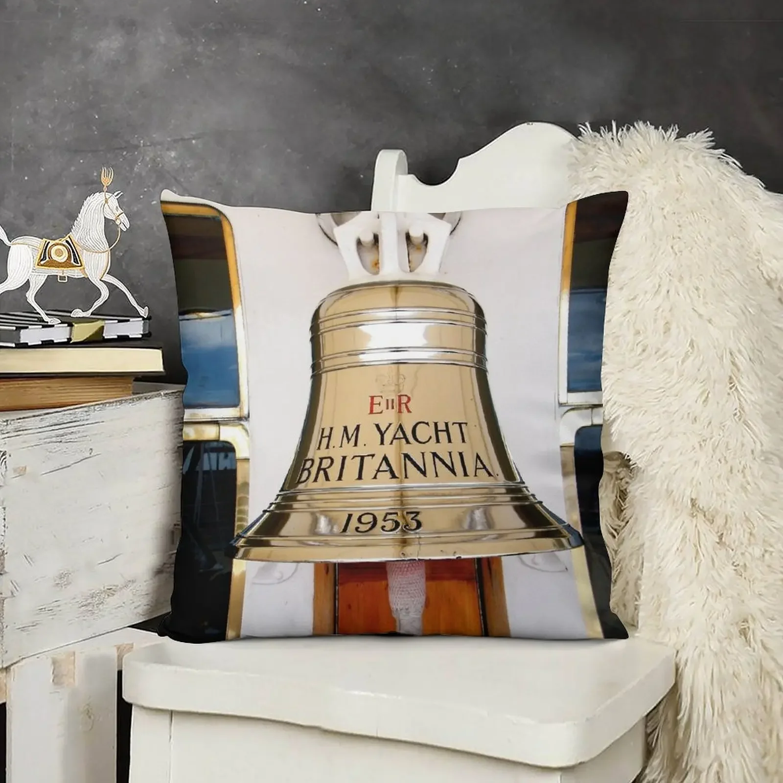 Колокольчик Королевская яхта Британская декоративная подушка Подушки для