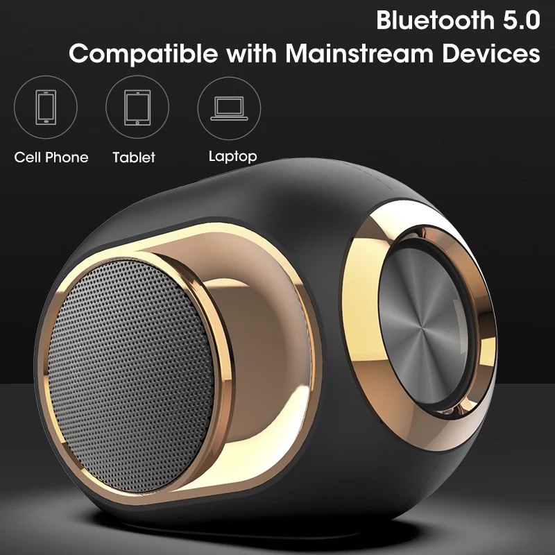 Купи X6 Bluetooth TWS 5.0 Speaker Portable Wireless Loudspeakers for Phone PC Waterproof Outdoor Stereo Music Support TF AUX USB FM за 1,625 рублей в магазине AliExpress