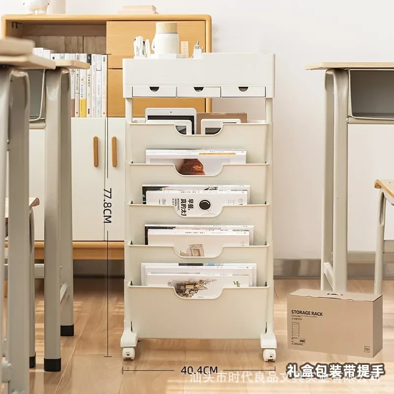 

Книжная полка большой емкости с выдвижным ящиком, полка для хранения, органайзер для канцелярских принадлежностей для студентов, аксессуары для офисного стола