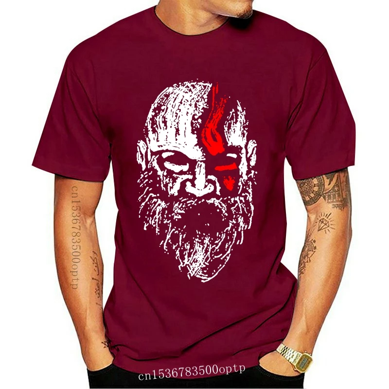 

Mens Clothes Inspired The God Of War The Old Men Kratos Gaming Vintage Unisex Men T-Shirt Cool Casual Pride Tshirt Men Unisex Ne