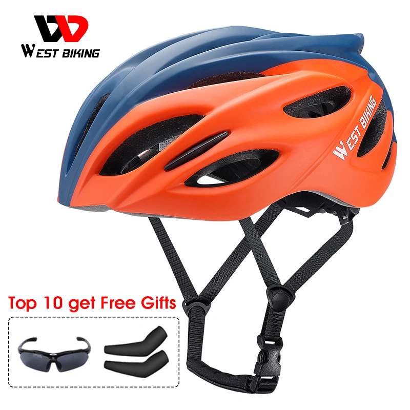 

WEST BIKING Сверхлегкий велосипедный шлем, цельноформованный, для спорта на открытом воздухе, для мотоцикла, для горного и дорожного велосипеда, ...