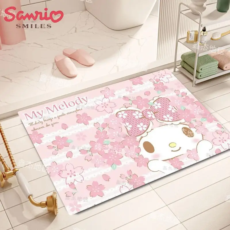 

Sanrio Cinnamoroll ковер Kawaii Hellokittys Kuromi милый мультяшный нескользящий утолщенный Декоративный Напольный коврик для спальни Аниме подарок